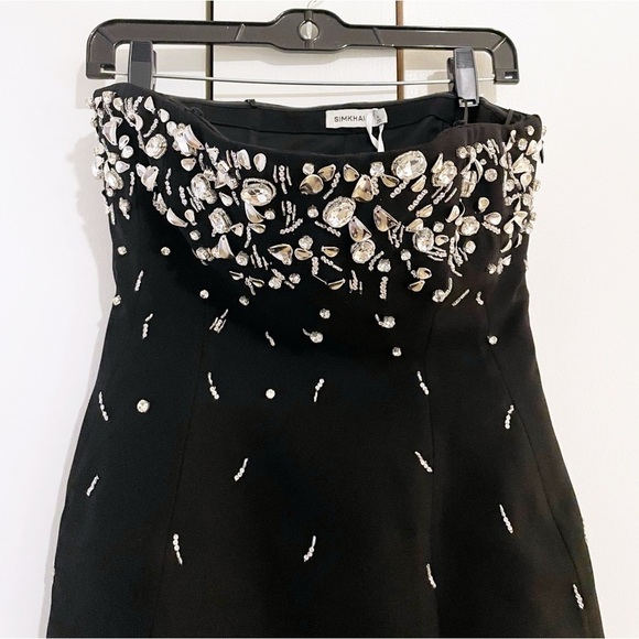 SIMKHAI Arta Embellished Strapless Bustier Dress - Picture 8 of 10